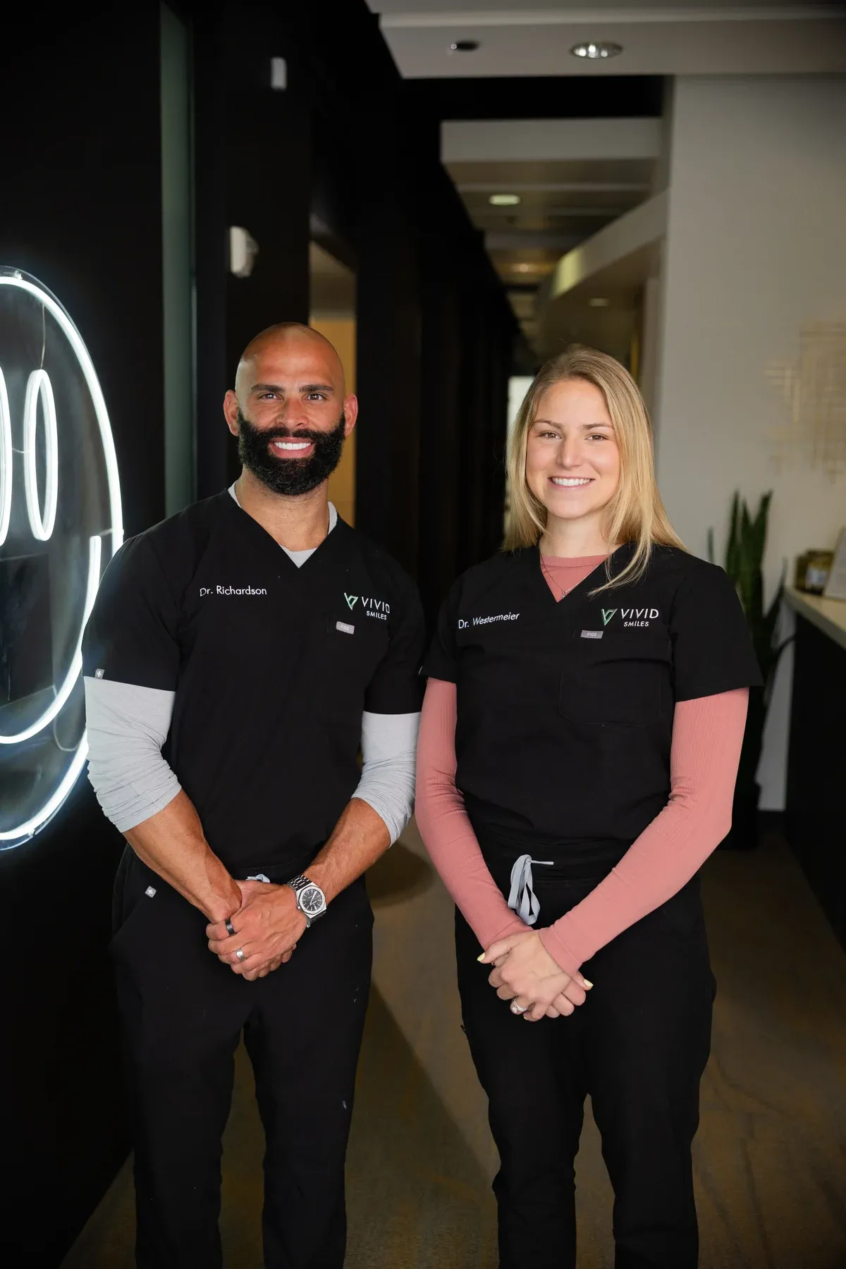Drs. Bryce Richardson and Annie Westermeier at Vivid Smiles